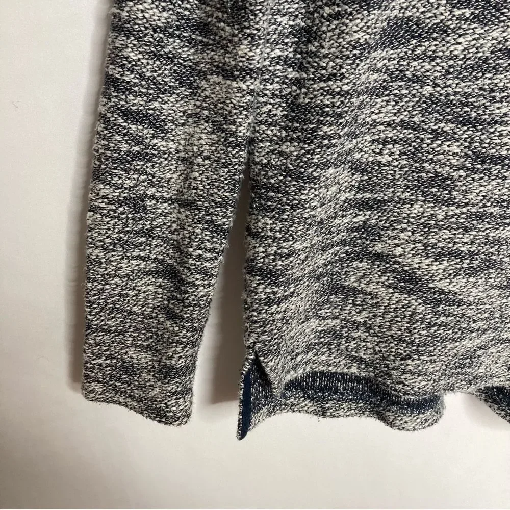 PAIGE Jeans Sweater Size Small Dark Navy and Cream White Marled